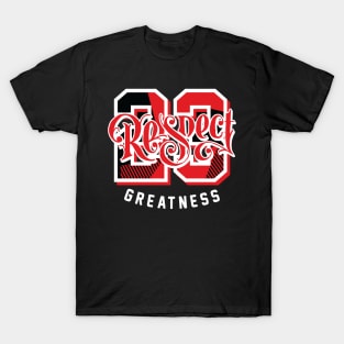 Respect Greatness White Infrared Retro Sneaker T-Shirt